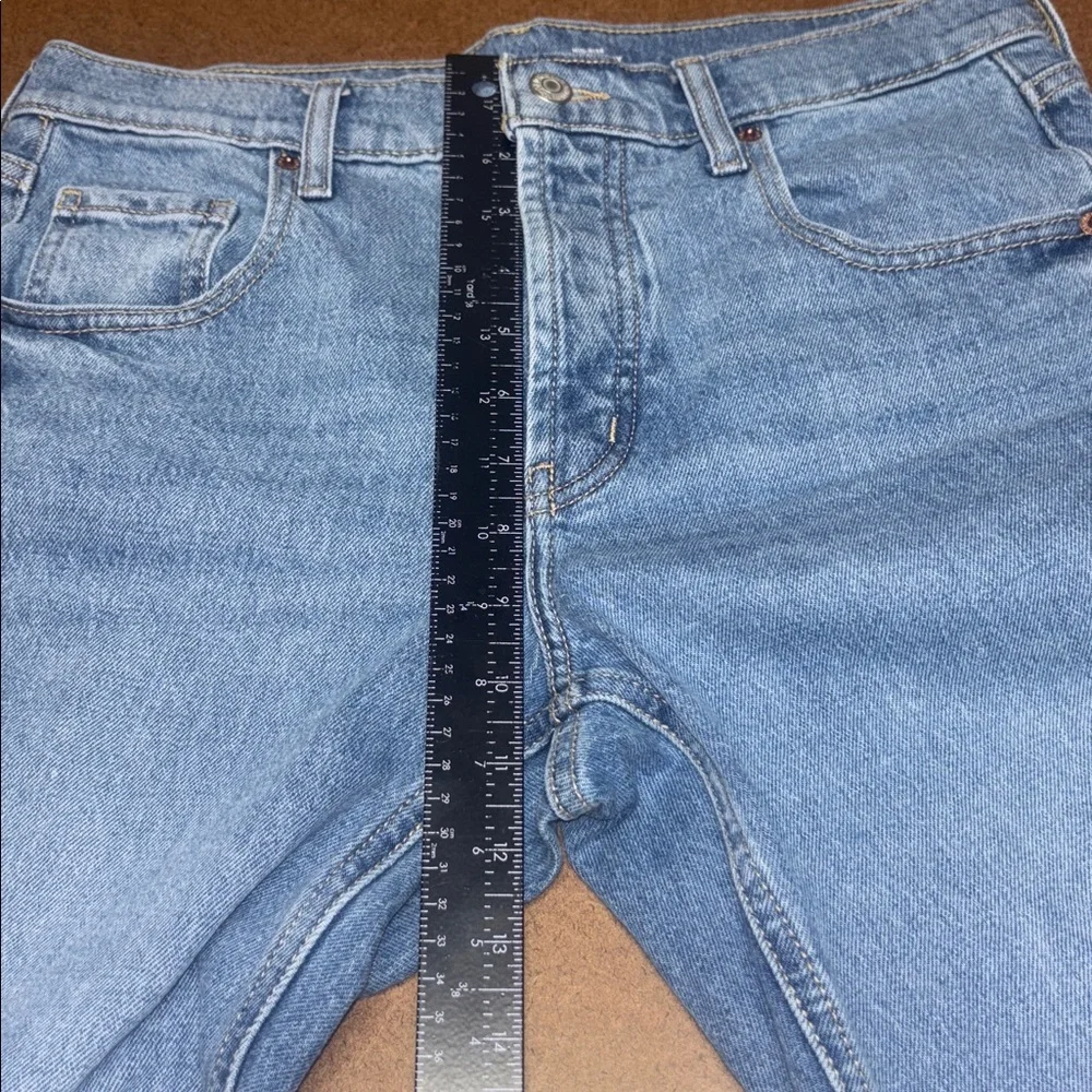 Old Navy Mid-Rise The Slouchy Straight Leg Button Fly Jeans 31x29